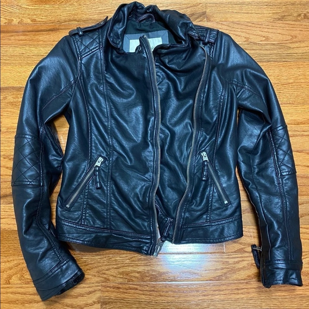 Abercrombie & Fitch Faux Leather Moto Jacket S